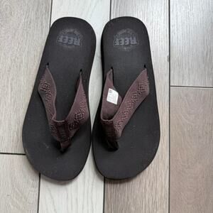 Reef brown strap flip flops